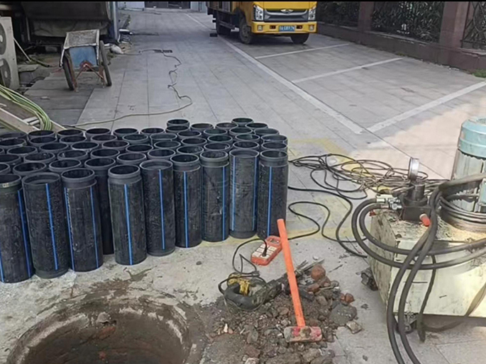 江门PE置换管厂家 DN315置换管 非开挖管短管置换